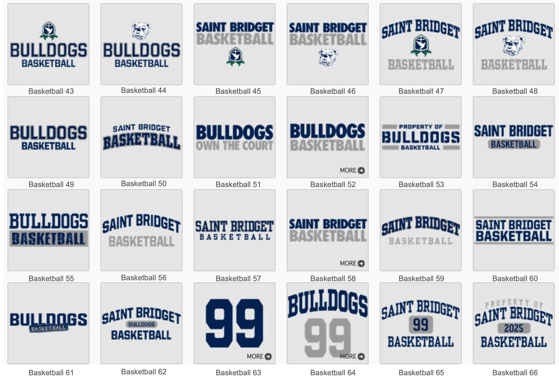 Saint Bridget Basketball Port & Company Youth Core Fleece Crewneck Sweatshirt