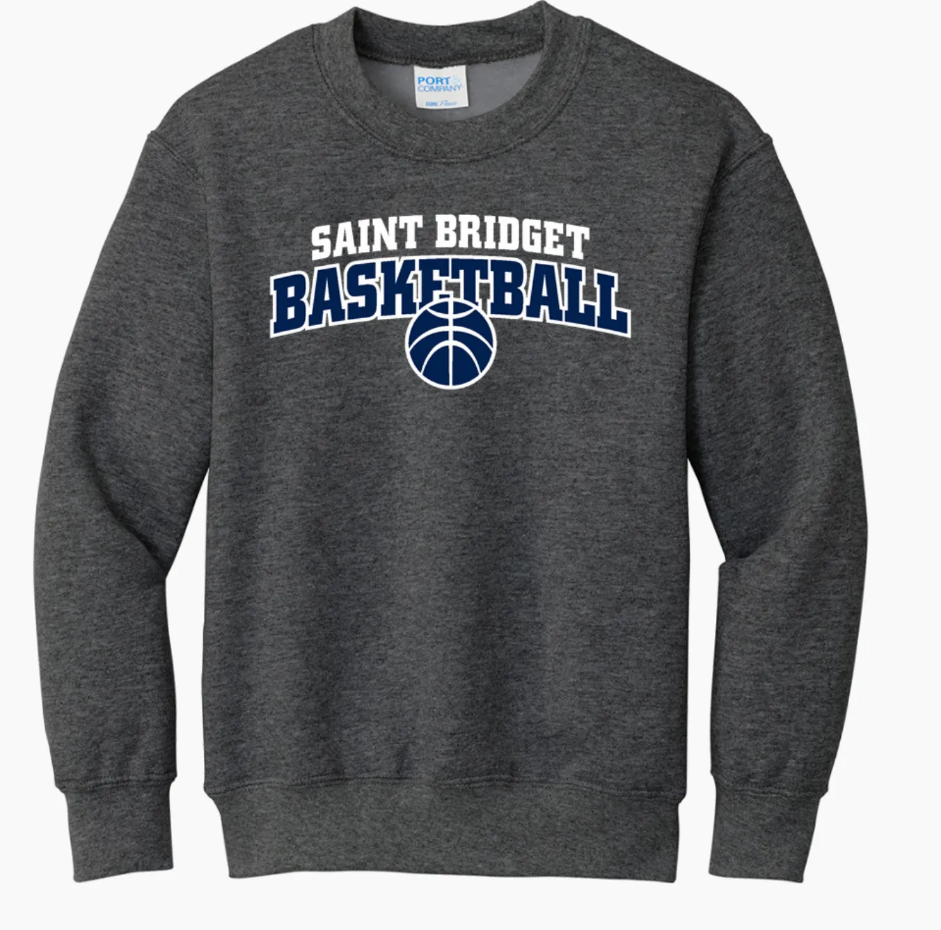 Saint Bridget Basketball Port & Company Youth Core Fleece Crewneck Sweatshirt