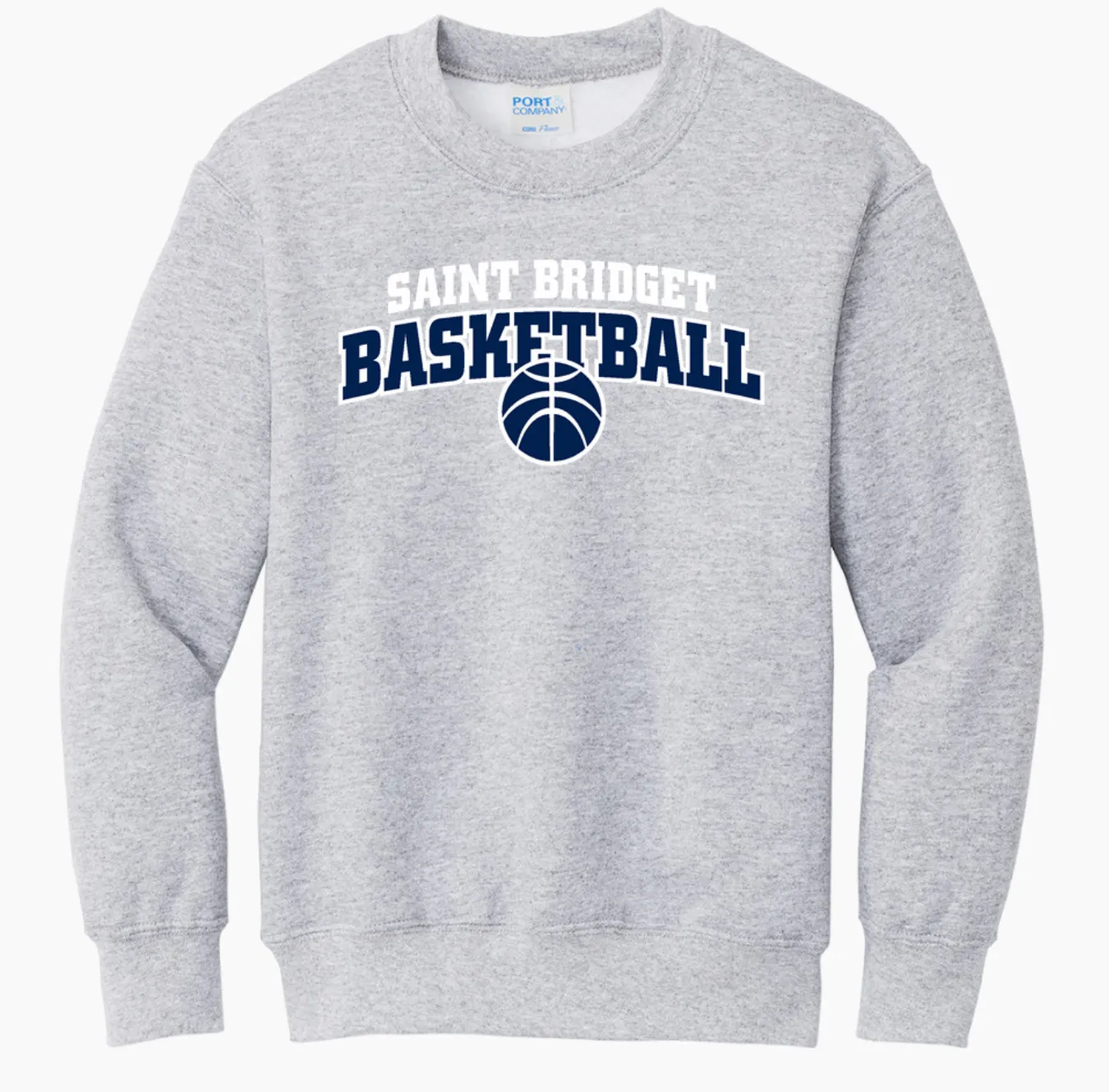 Saint Bridget Basketball Port & Company Youth Core Fleece Crewneck Sweatshirt