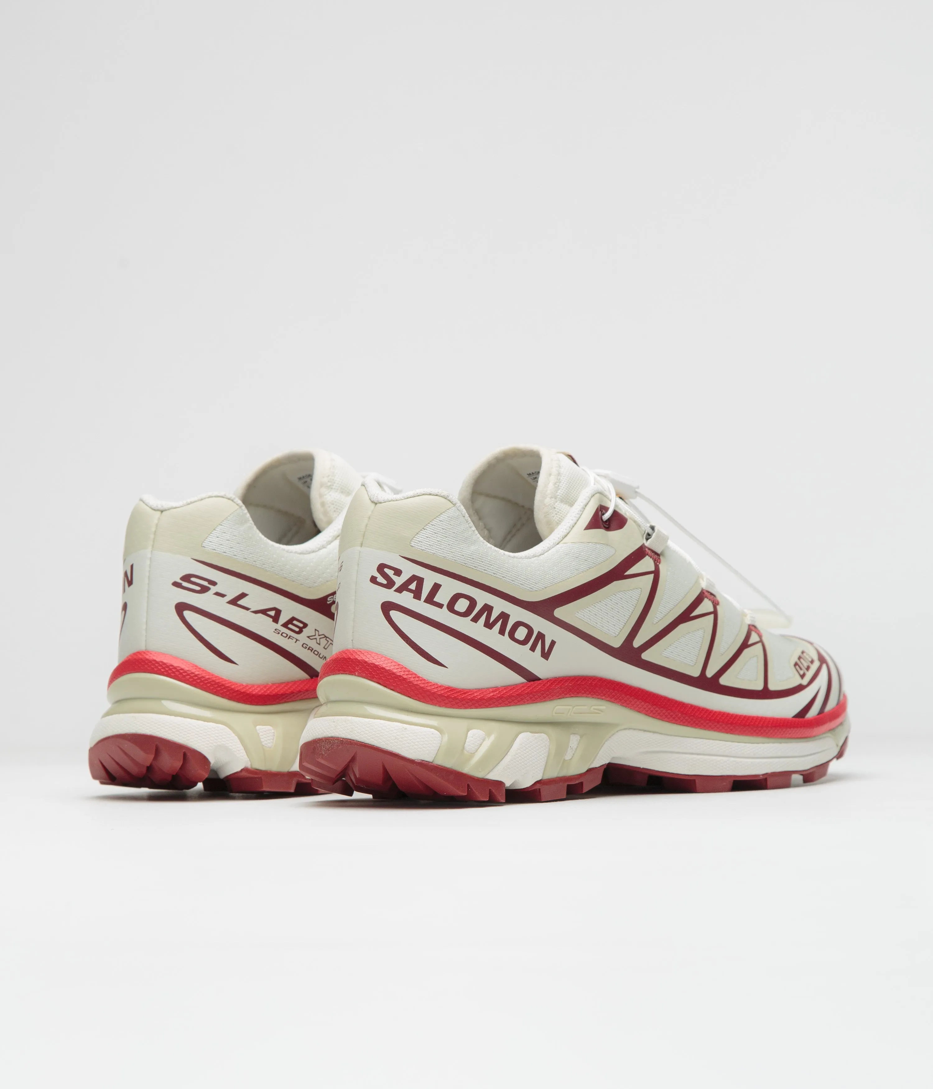 Salomon XT-6 Shoes - Vanilla Ice / Green Haze / Fired Brick