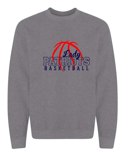 Seeger Lady Patriots Basketball - Graphite Gray - Crewneck Sweatshirt