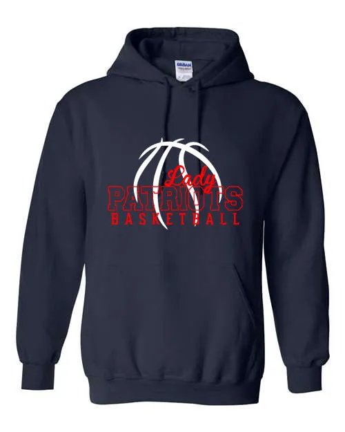 Seeger Lady Patriots Basketball - Navy - Hooded Sweatshirt