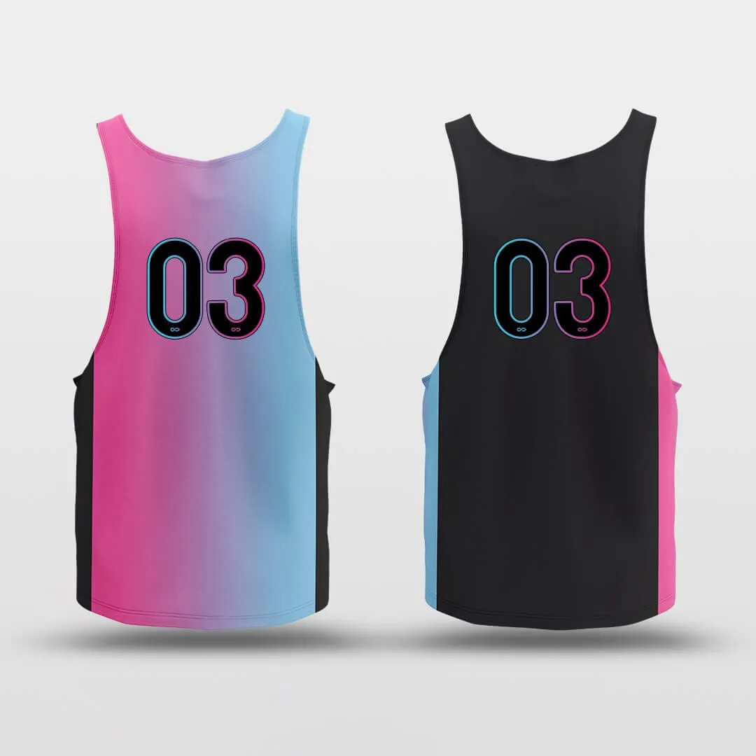 Setting Sun - Customized Reversible Basketball Jersey Top Quick Dry