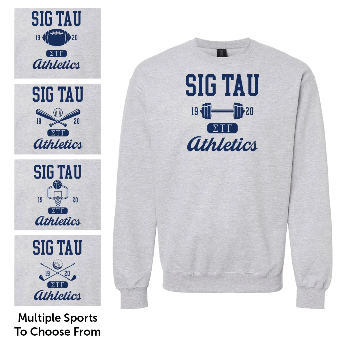 Sig Tau Athletic Crewneck