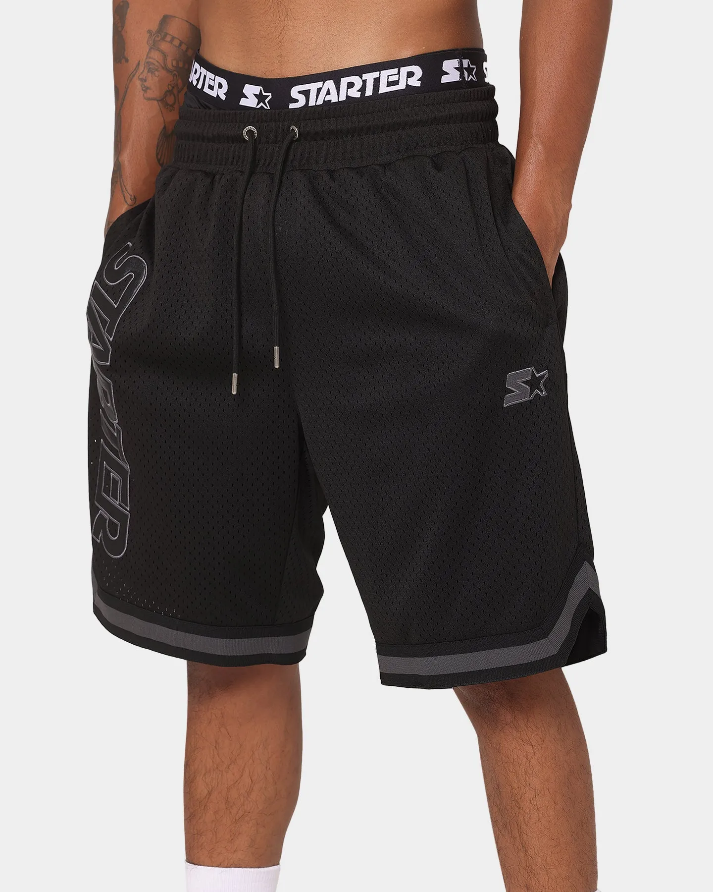 Starter Swish Basketball Shorts Black/Black