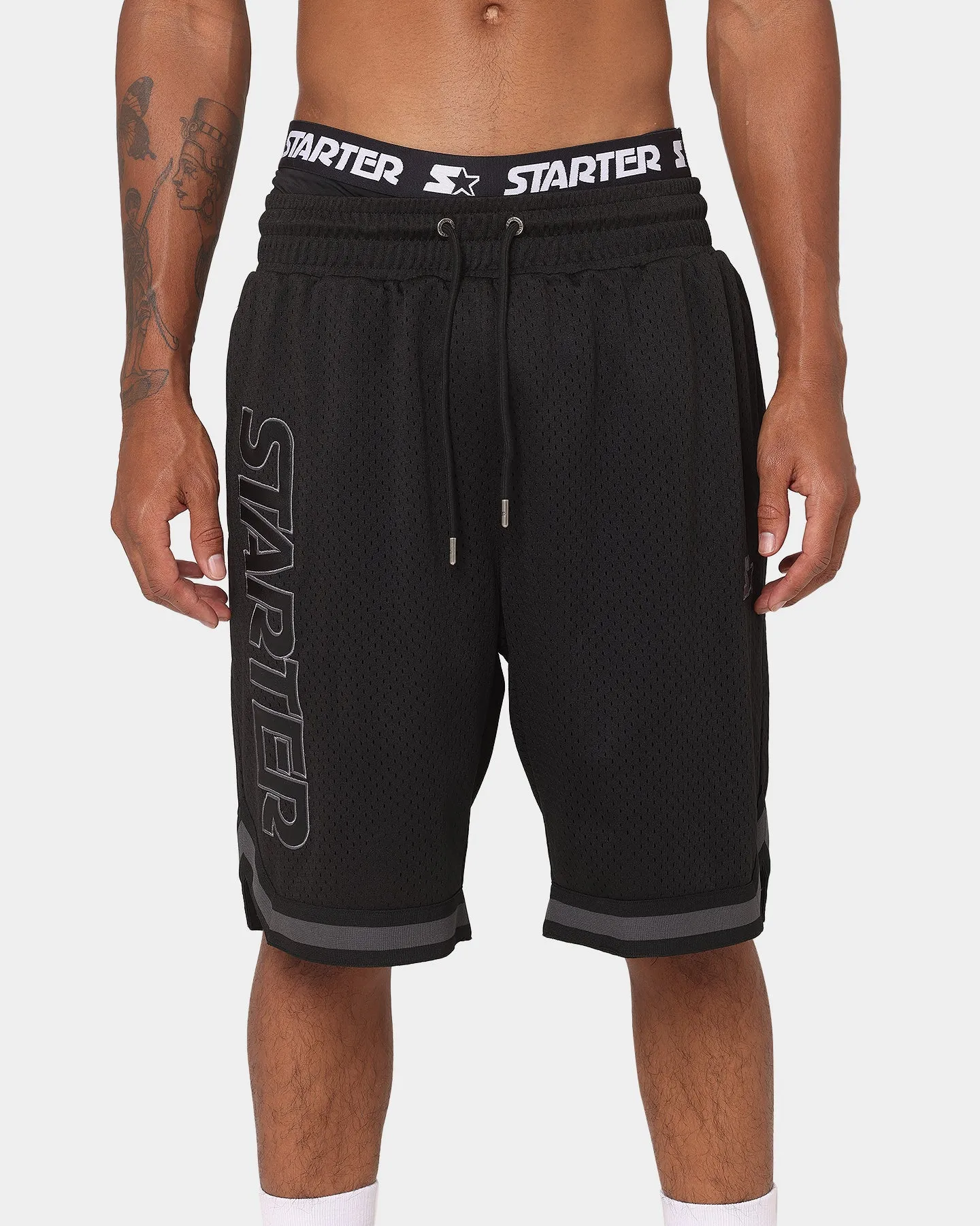 Starter Swish Basketball Shorts Black/Black