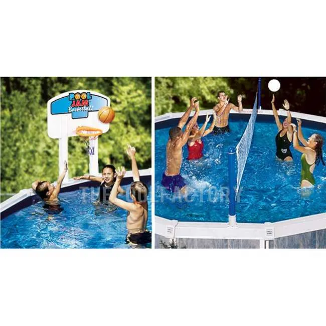 Swimline NT202 Above Ground Pool Jam Combo Basketball & Volleyball 9191