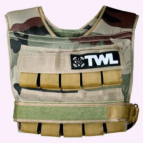 The WOD Life - Weight Vest - 20Kg - Camo