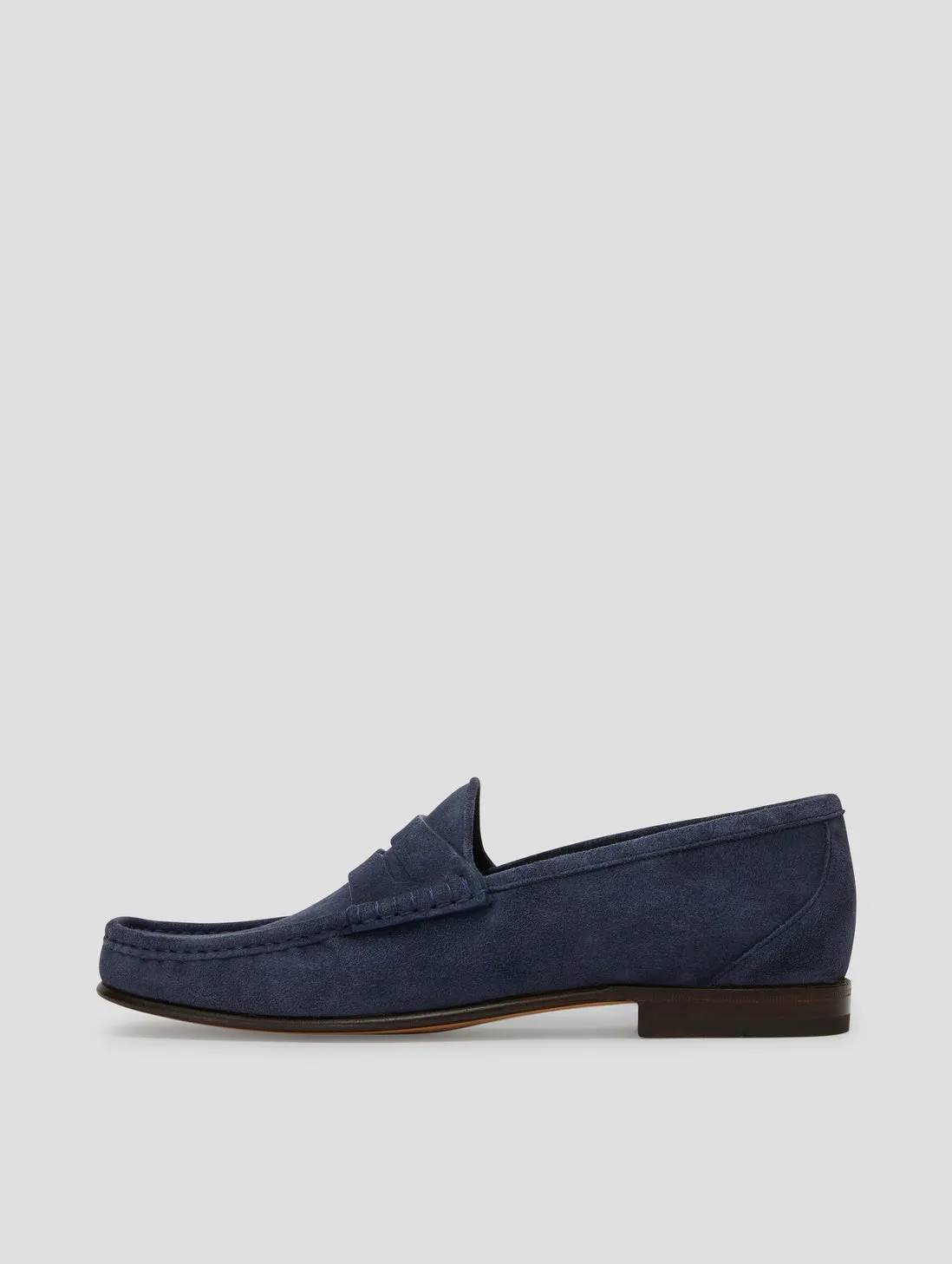 TONY PENNY LOAFER IN SAPPHIRE SUEDE- Woman