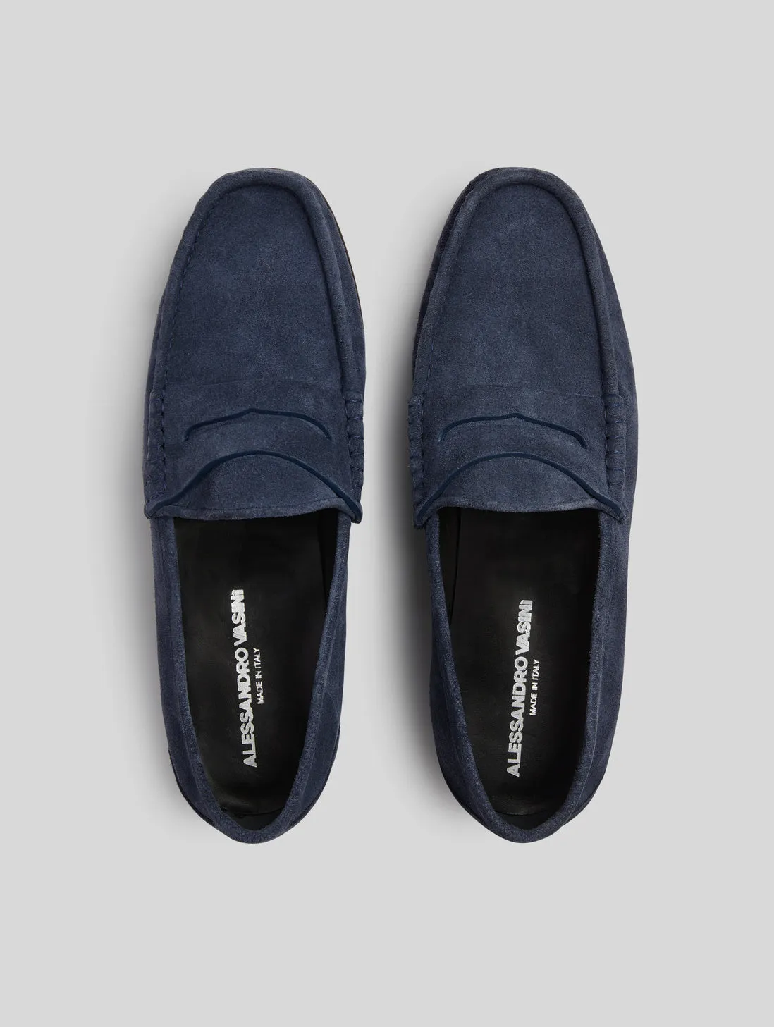 TONY PENNY LOAFER IN SAPPHIRE SUEDE- Woman