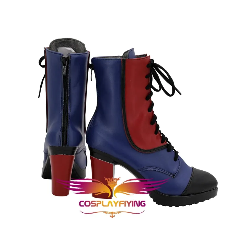 TV Series Descendants 3 Evie Cosplay Shoes Boots Custom Made for Adult Men and Women Halloween Carnival Version B