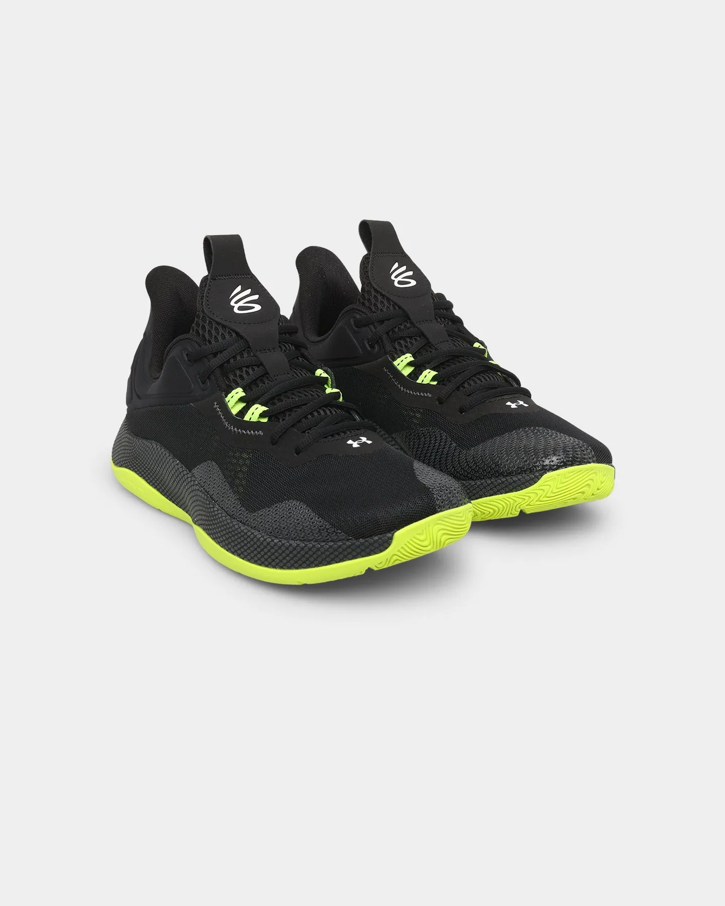 Under Armour Curry HOVR Splash 2 Basketball Shoes Black/Pitch Green