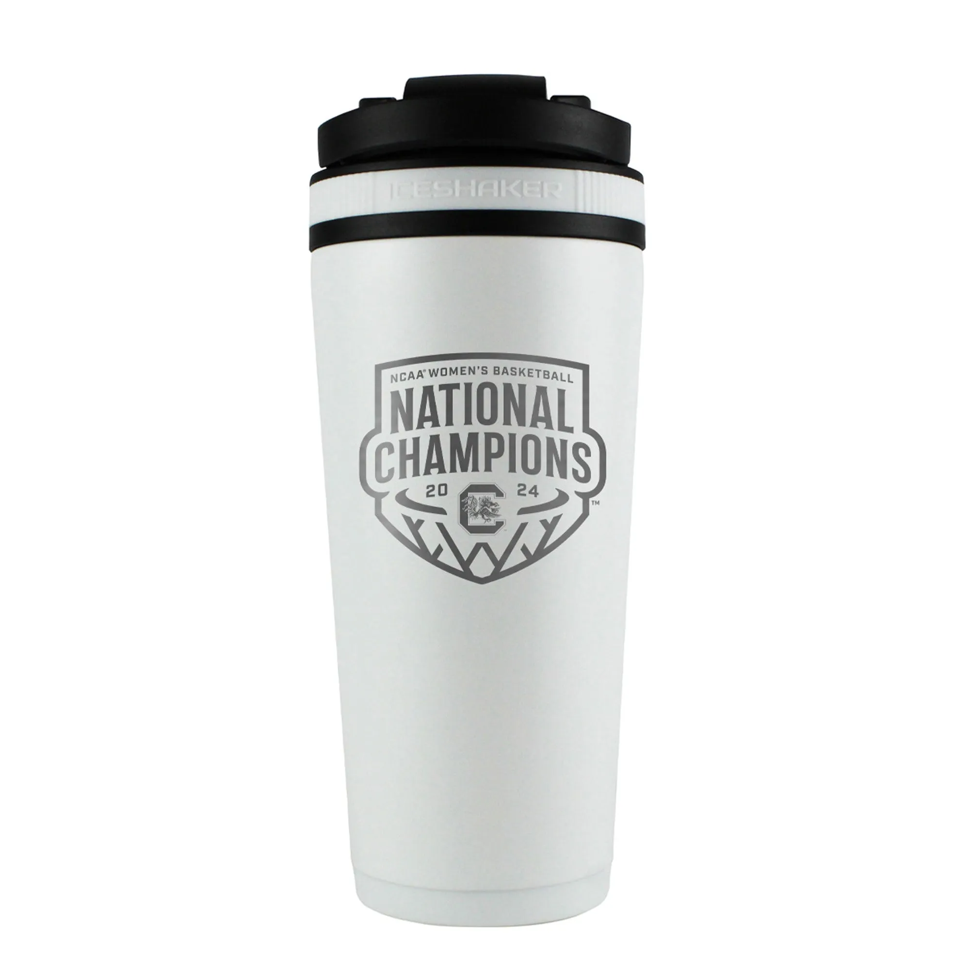 University of South Carolina 2024 NCAA Women's Basketball Championship 26oz Ice Shaker - White