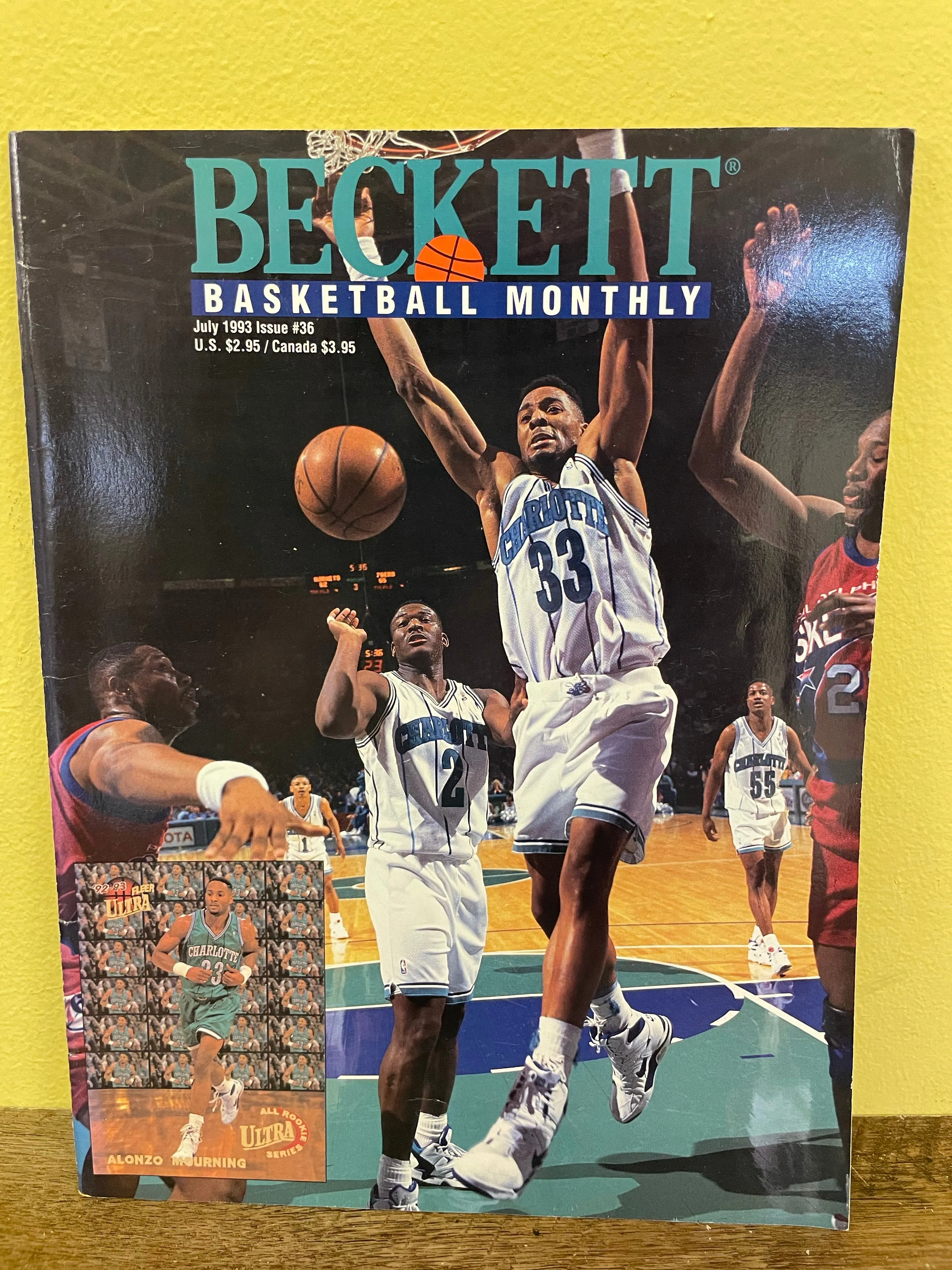 (V) BECKETT BASKETBALL CARD MONTHLY Magazine Vintage Lot/5 1993 Shaq Barkley Ewing Mourning Jordan