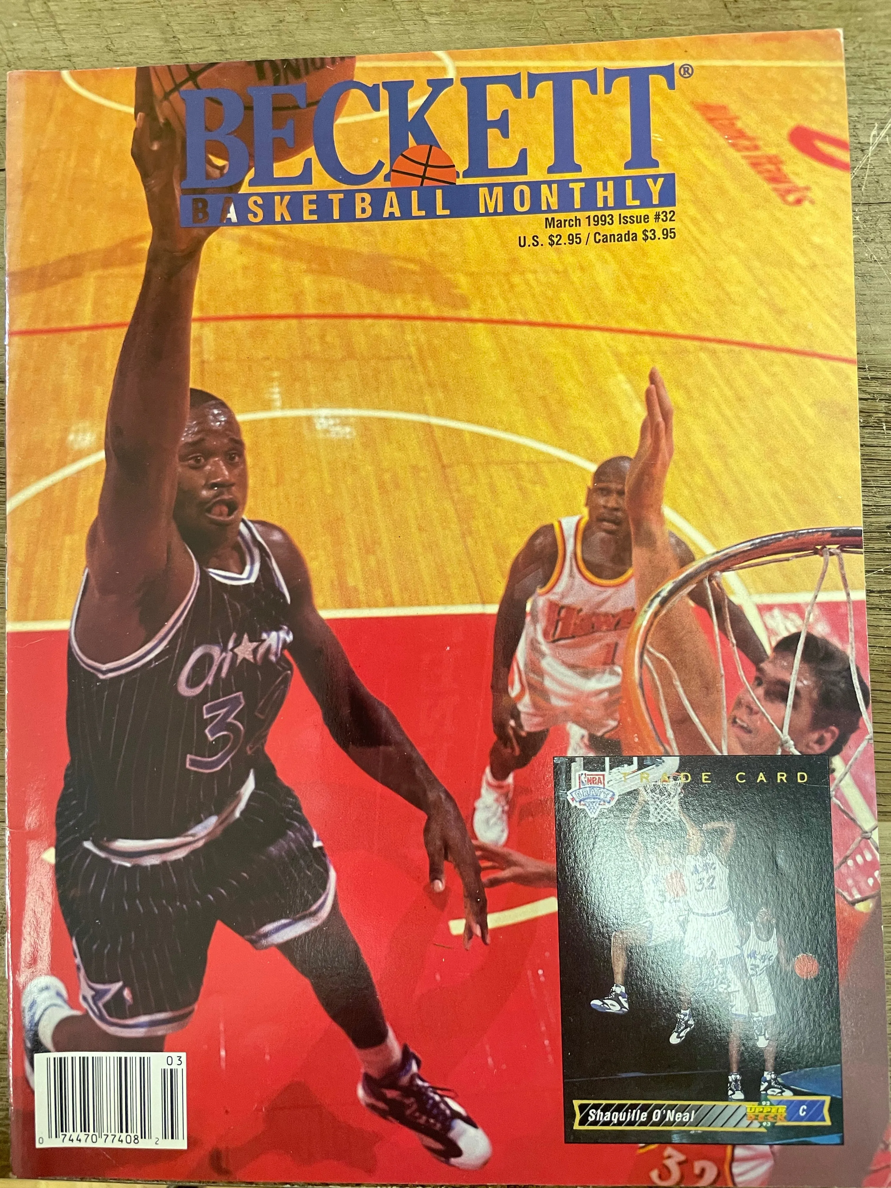 (V) BECKETT BASKETBALL CARD MONTHLY Magazine Vintage Lot/5 1993 Shaq Barkley Ewing Mourning Jordan