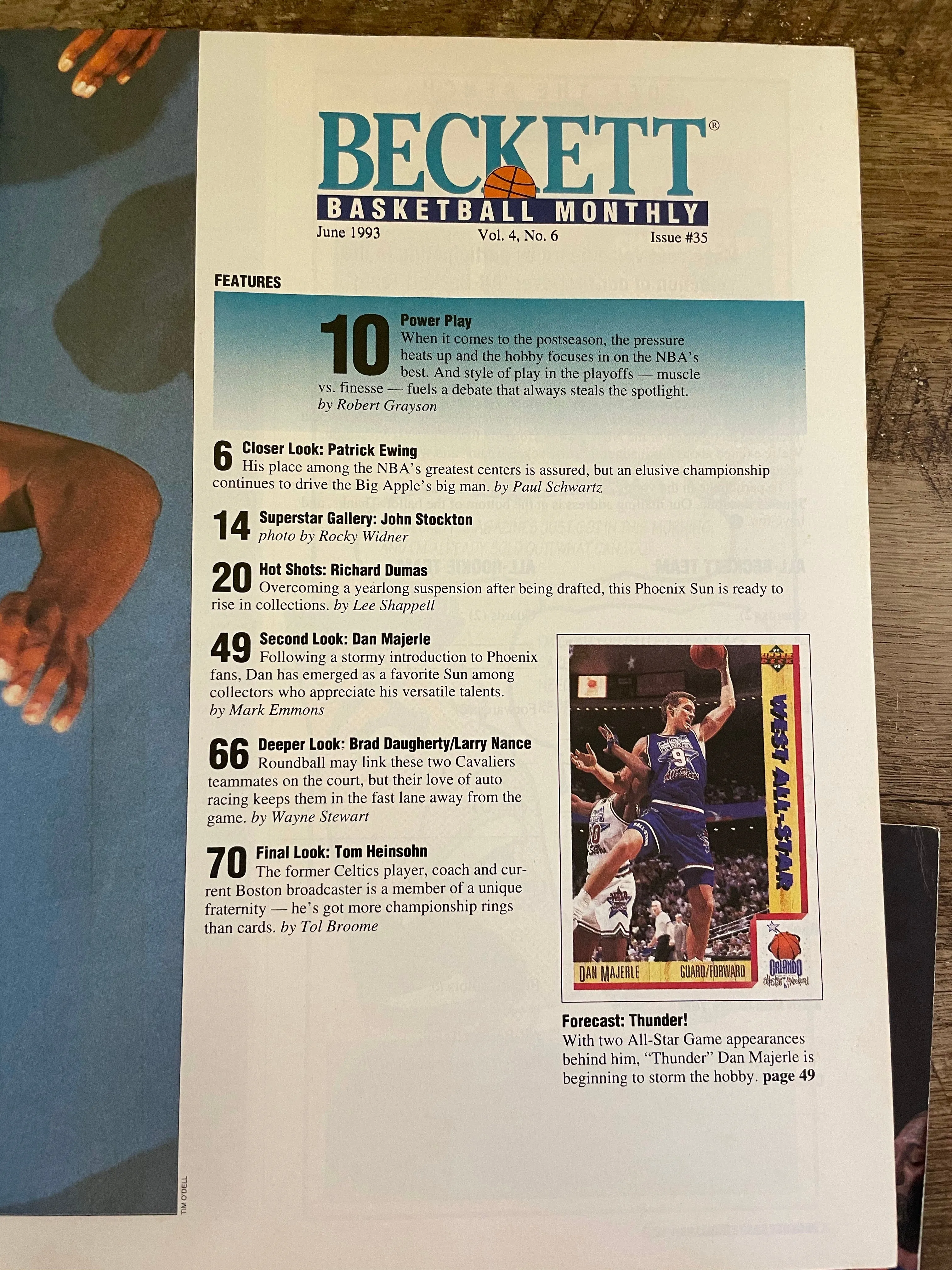 (V) BECKETT BASKETBALL CARD MONTHLY Magazine Vintage Lot/5 1993 Shaq Barkley Ewing Mourning Jordan