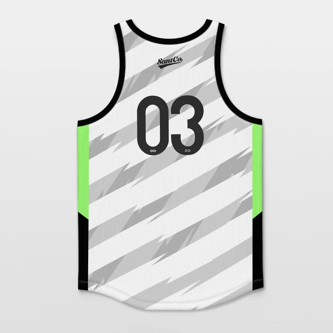 Velocity - Customized Basketball Jersey Top Stripe Design