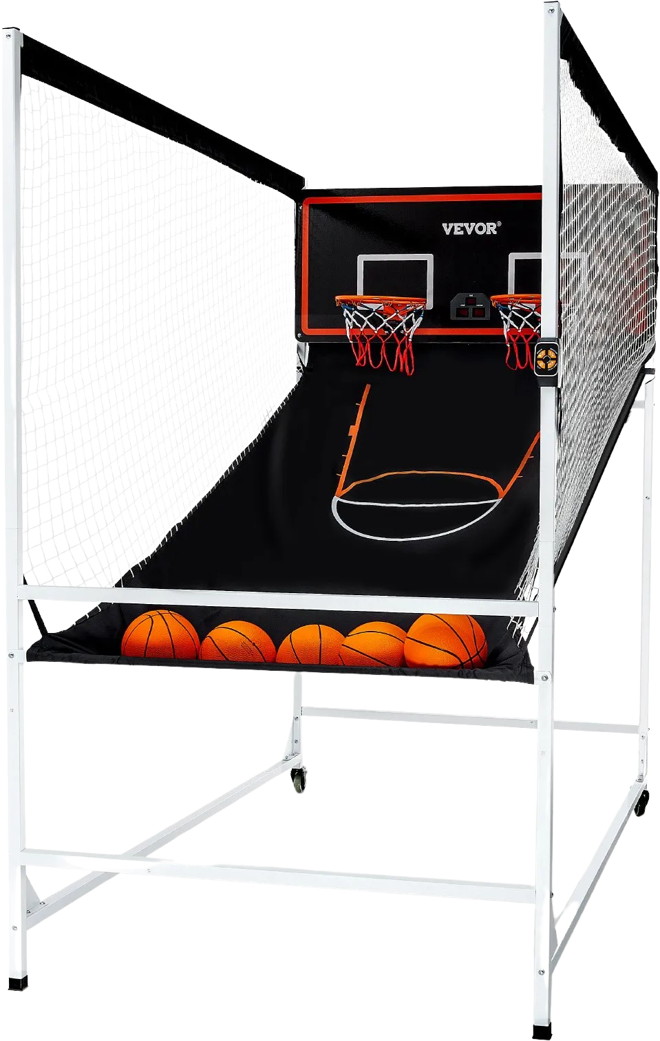 Vevor Arcade Basketball Game 7.5' Indoor 2-Player Dual Shot with 8 Game Modes and Electronic Scoreboard New