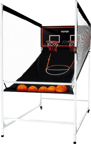 Vevor Arcade Basketball Game 7.5' Indoor 2-Player Dual Shot with 8 Game Modes and Electronic Scoreboard New