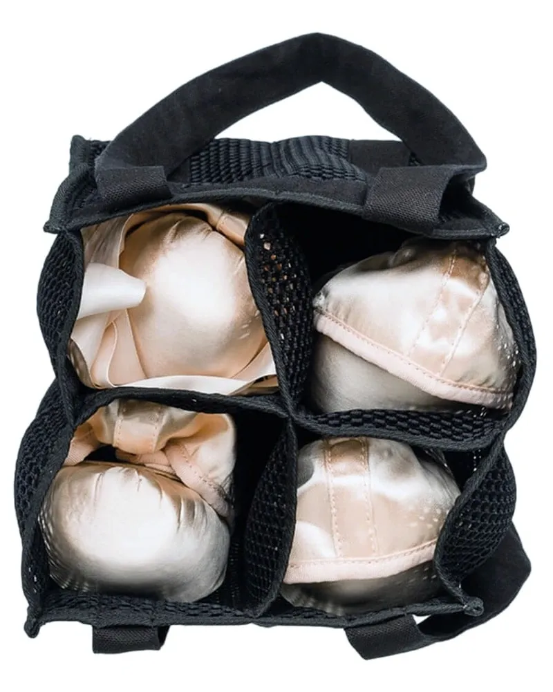 Wear Moi Canvas Mesh Pointe Shoe Dance Bag - DIV 82 - Black