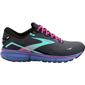 Women's Brooks Ghost 15 Black/Blue/Aruba Mesh