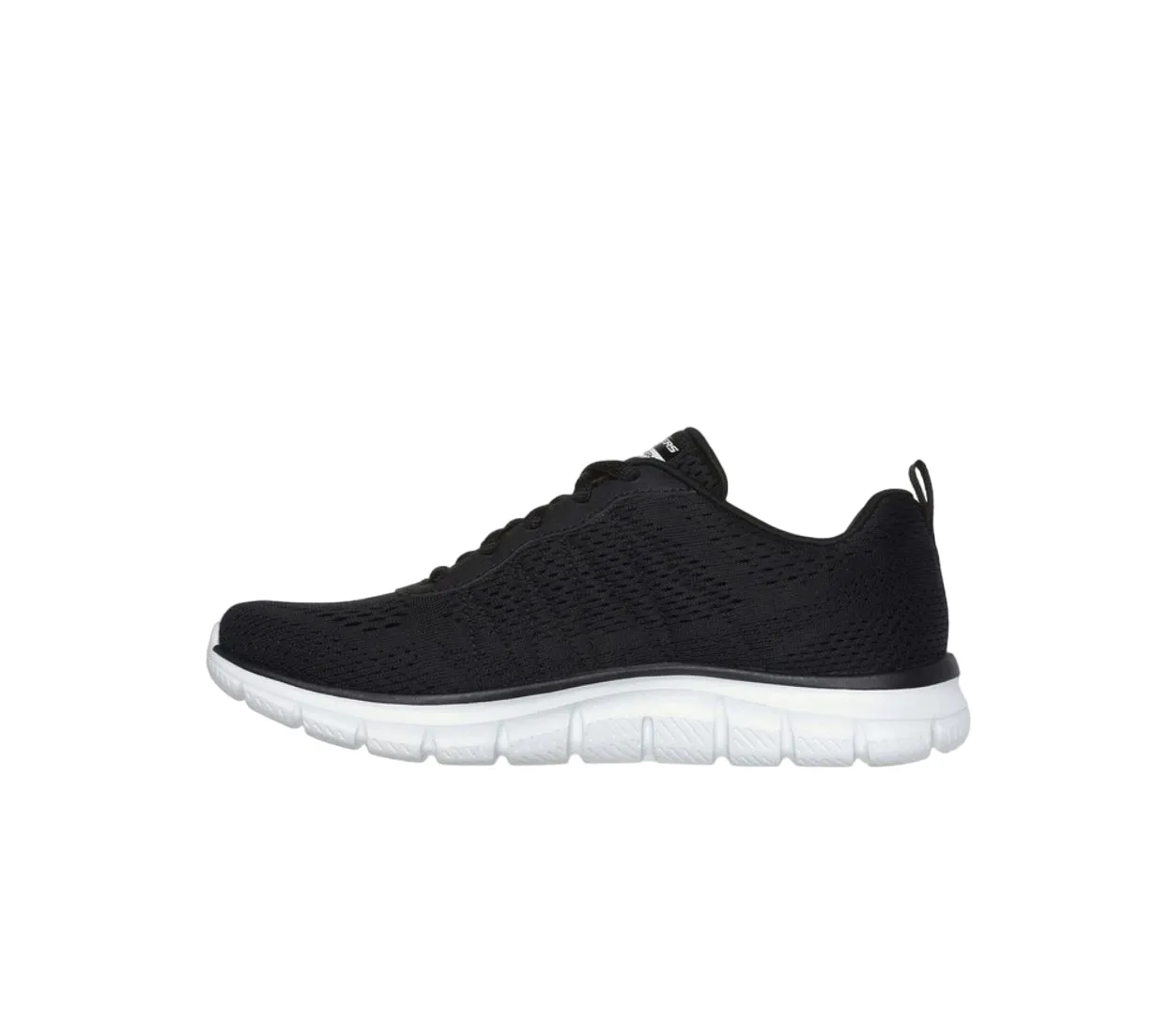 Womens Skechers Track - New Staple Black/White Sneaker Shoes