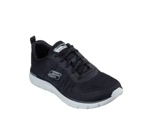 Womens Skechers Track - New Staple Black/White Sneaker Shoes