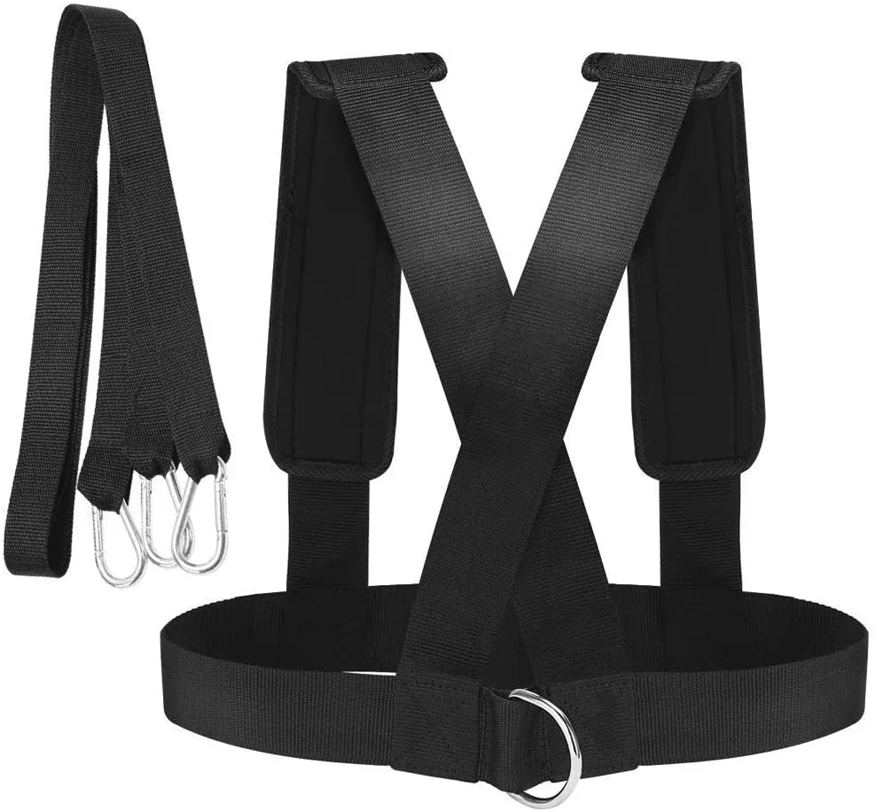 YNXing Sled Harness Workout Resistance and Assistance Trainer Physical Training Resistance Rope Kit Improving Speed, Stamina and Strength