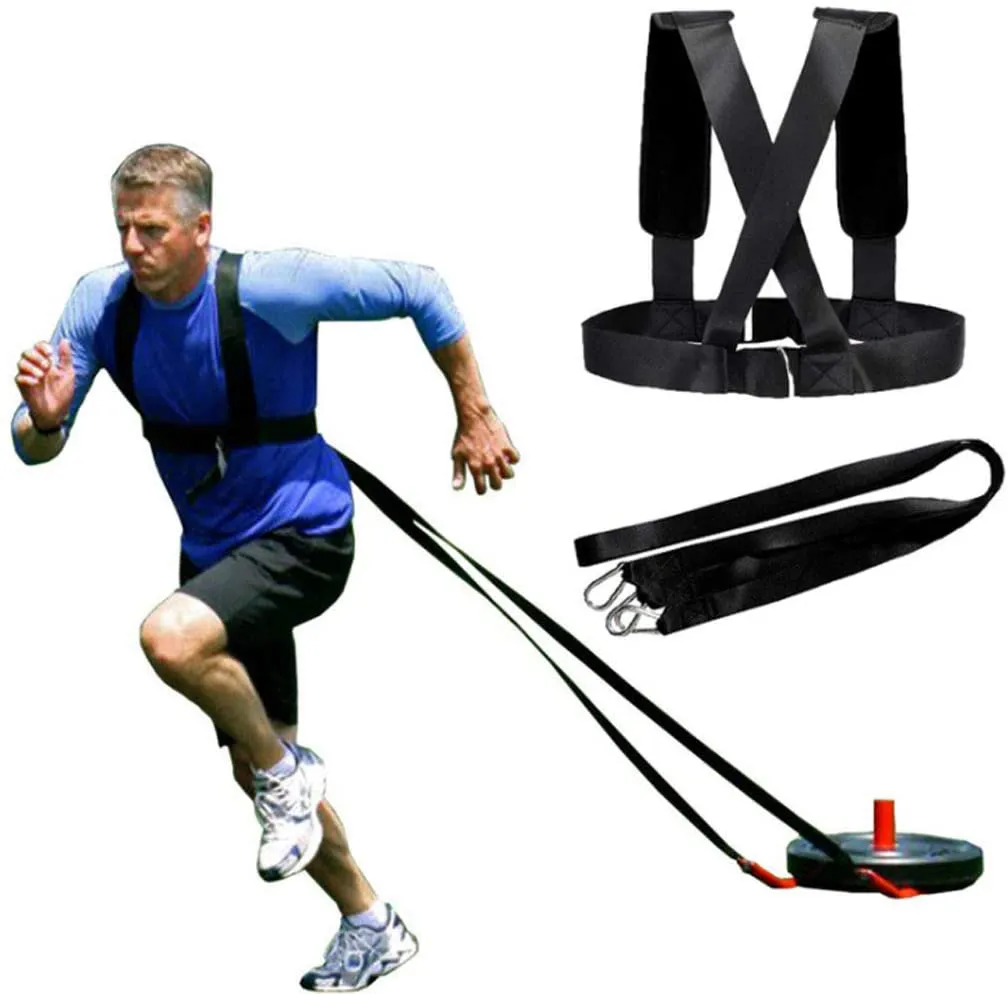 YNXing Sled Harness Workout Resistance and Assistance Trainer Physical Training Resistance Rope Kit Improving Speed, Stamina and Strength